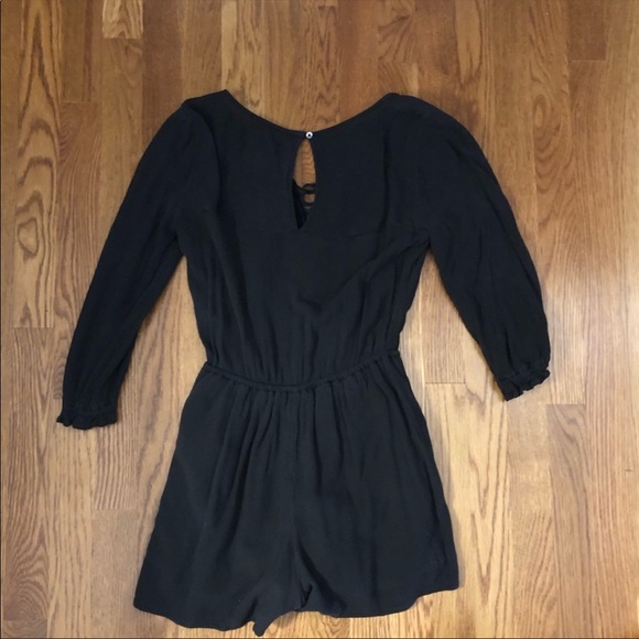 Hollister Embroidered Lace Up Romper - Picture 3 of 3